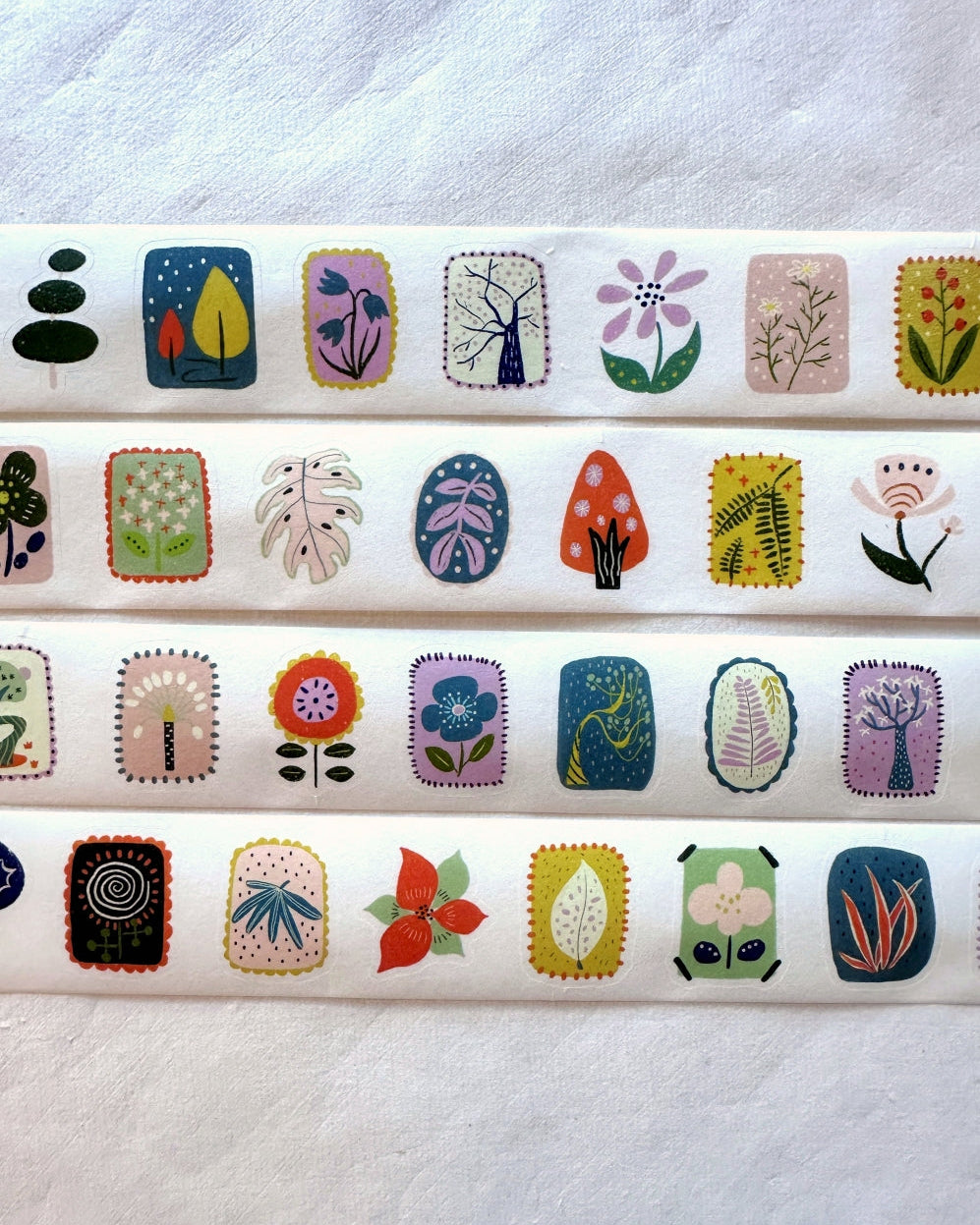 Xiyue Studio - Plants kiss-cut washi tape SAMPLES