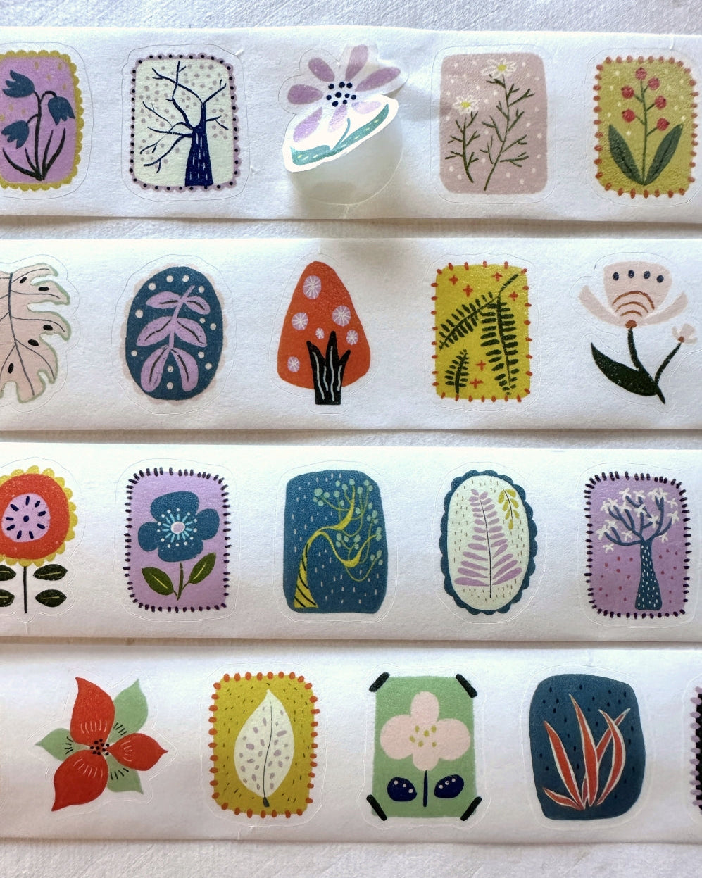 Xiyue Studio - Plants kiss-cut washi tape SAMPLES