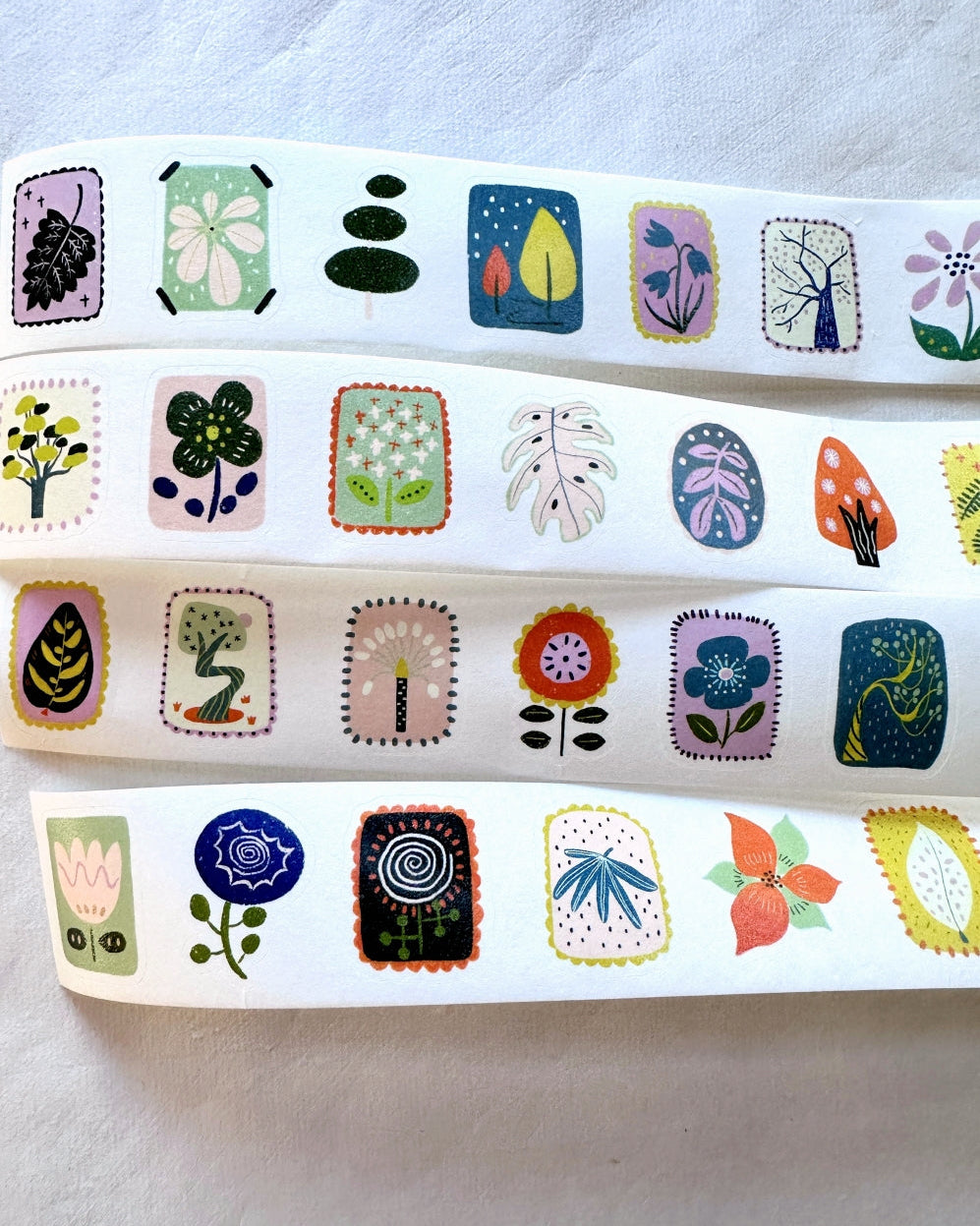 Xiyue Studio - Plants kiss-cut washi tape SAMPLES