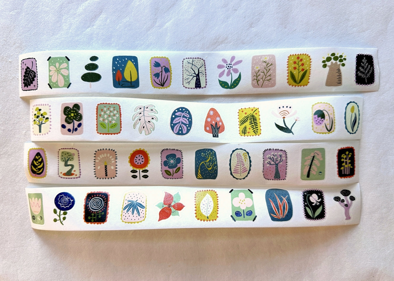 Xiyue Studio - Plants kiss-cut washi tape SAMPLES