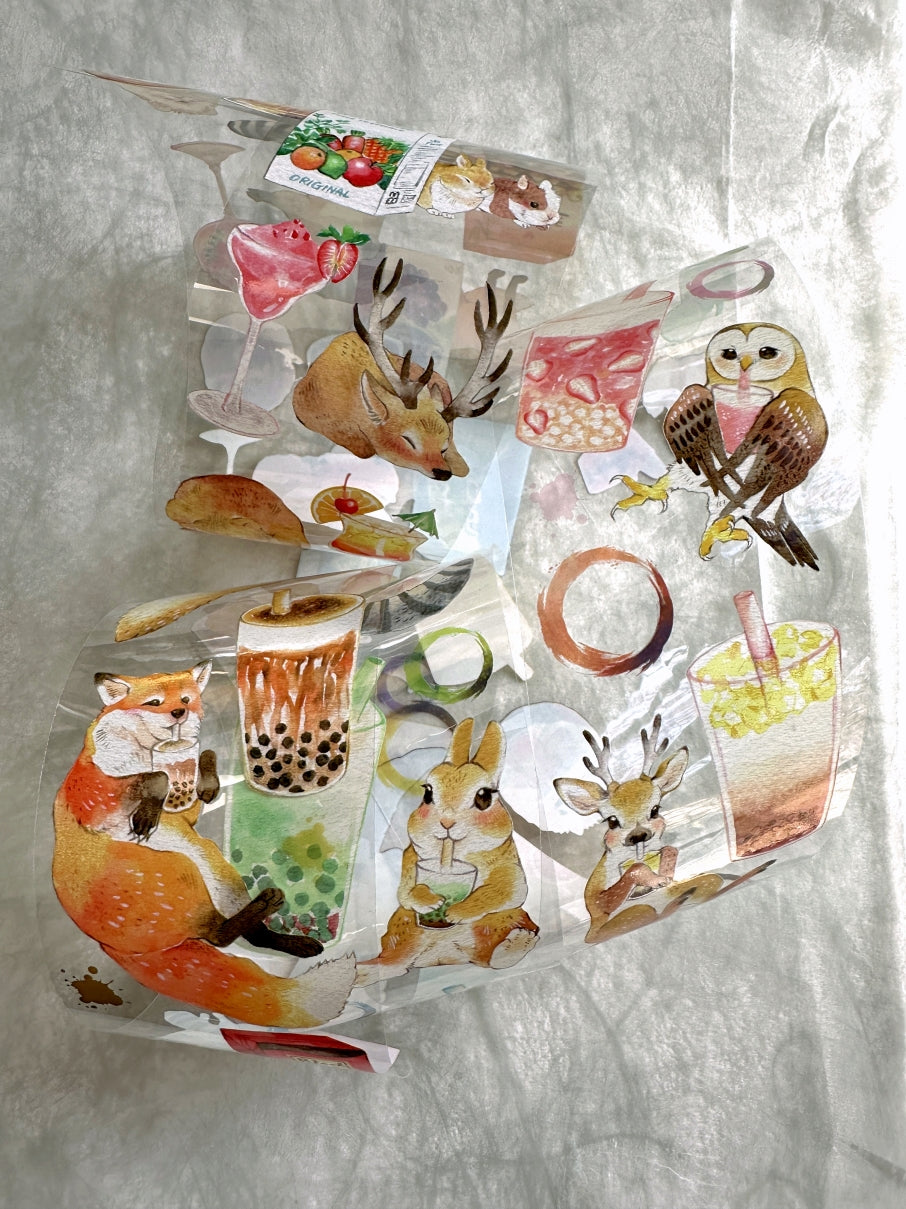 YStudio - Drink Animals PET tape SAMPLES