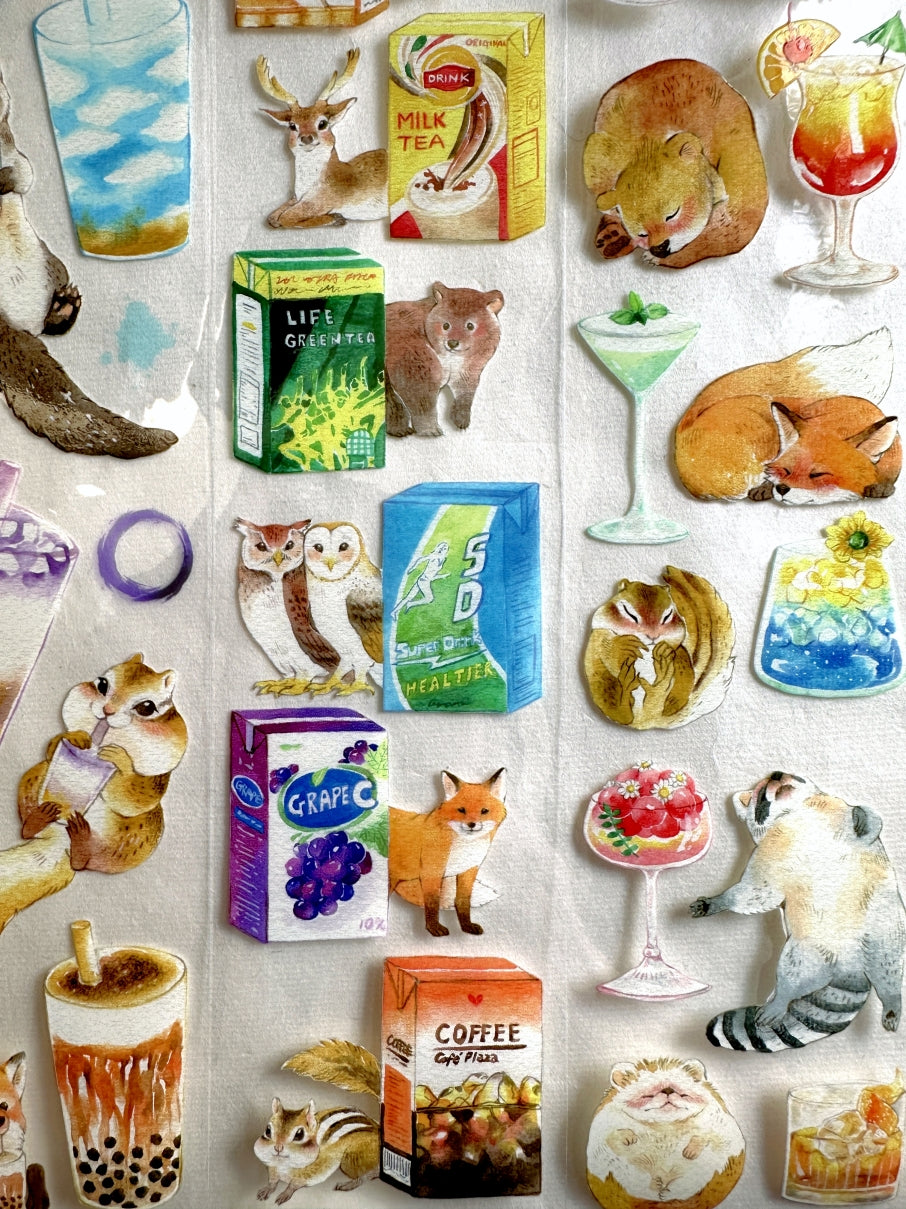 YStudio - Drink Animals PET tape SAMPLES