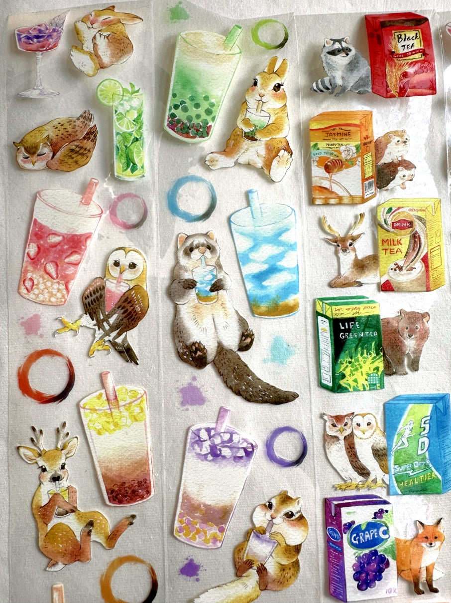 YStudio - Drink Animals PET tape SAMPLES
