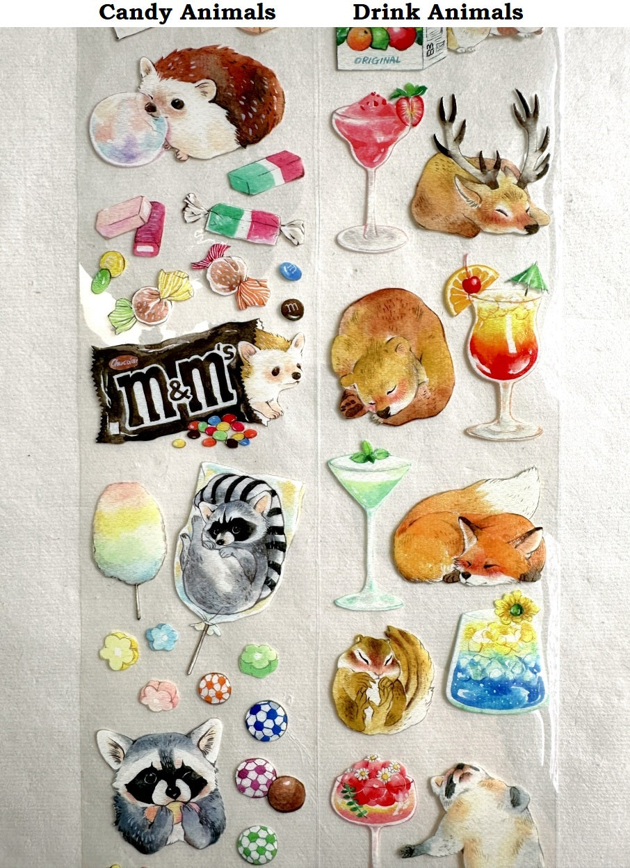 YStudio - Candy Animals PET tape SAMPLES