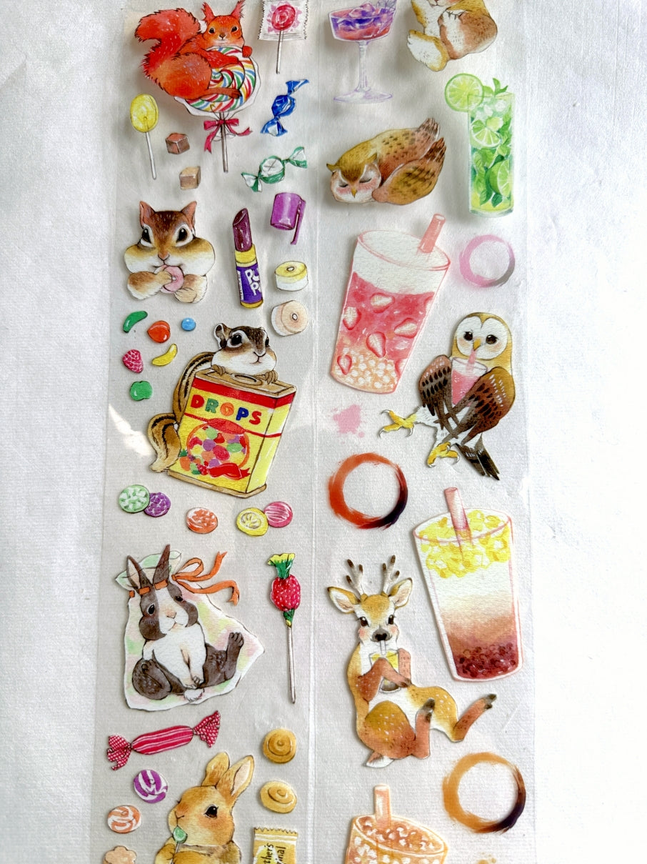 YStudio - Candy Animals PET tape SAMPLES