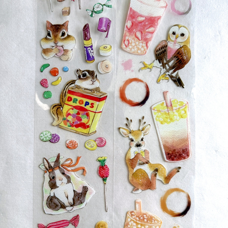 YStudio - Candy Animals PET tape SAMPLES