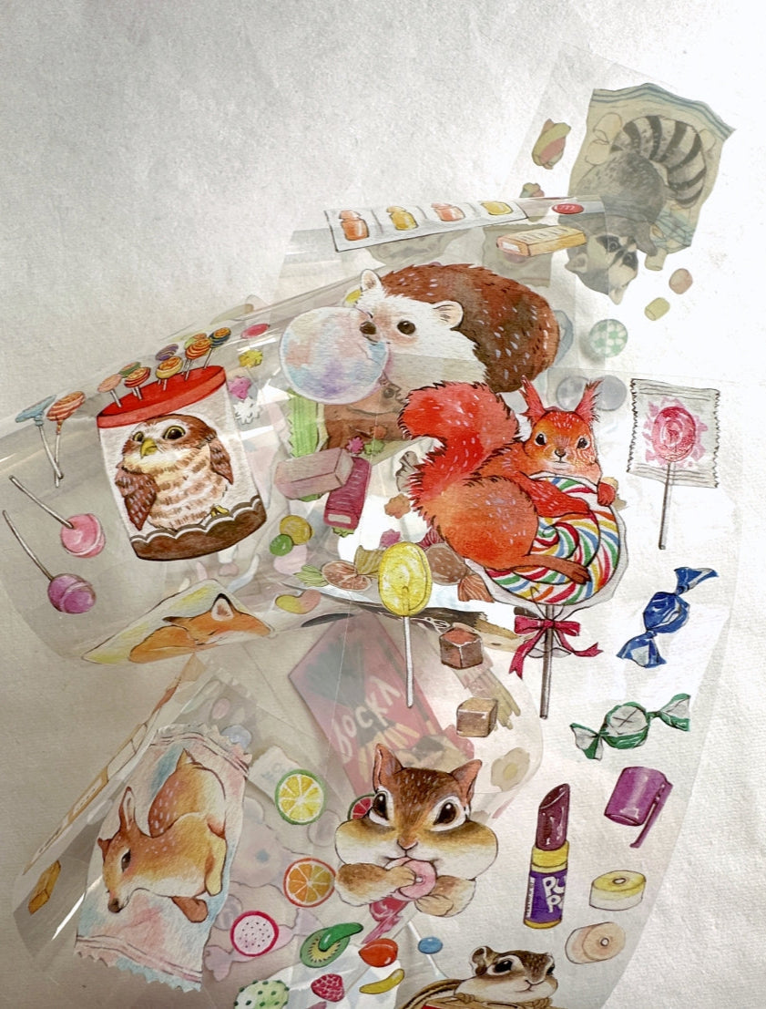 YStudio - Candy Animals PET tape SAMPLES