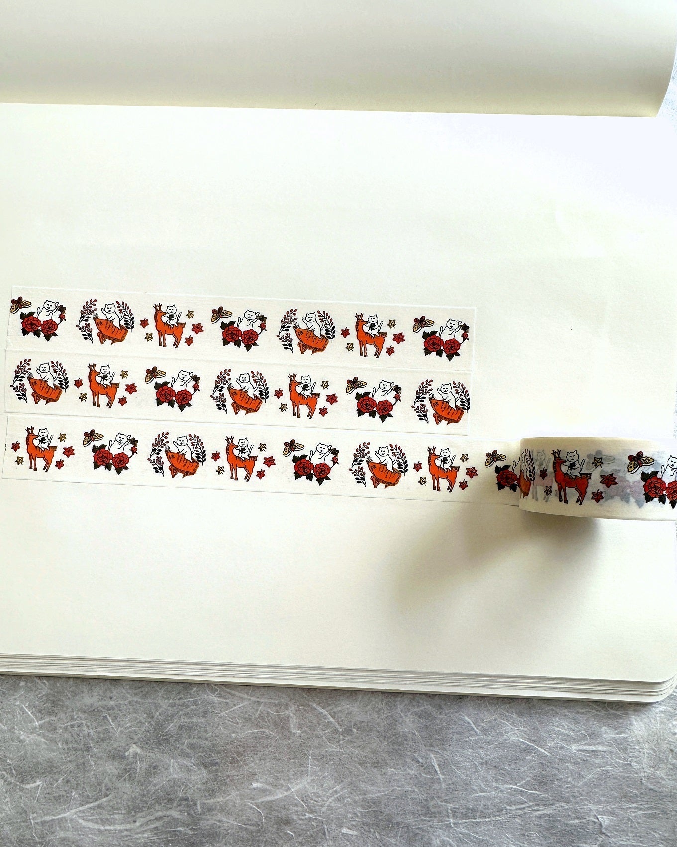 Yuri Sugihara - Hanafuda Cat Inoshikacho washi tape