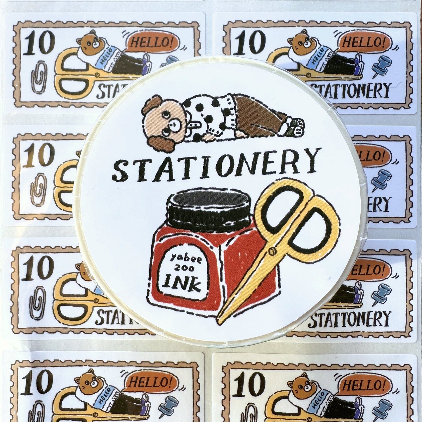 Yabee Zoo - Stationery animals washi tape SAMPLES