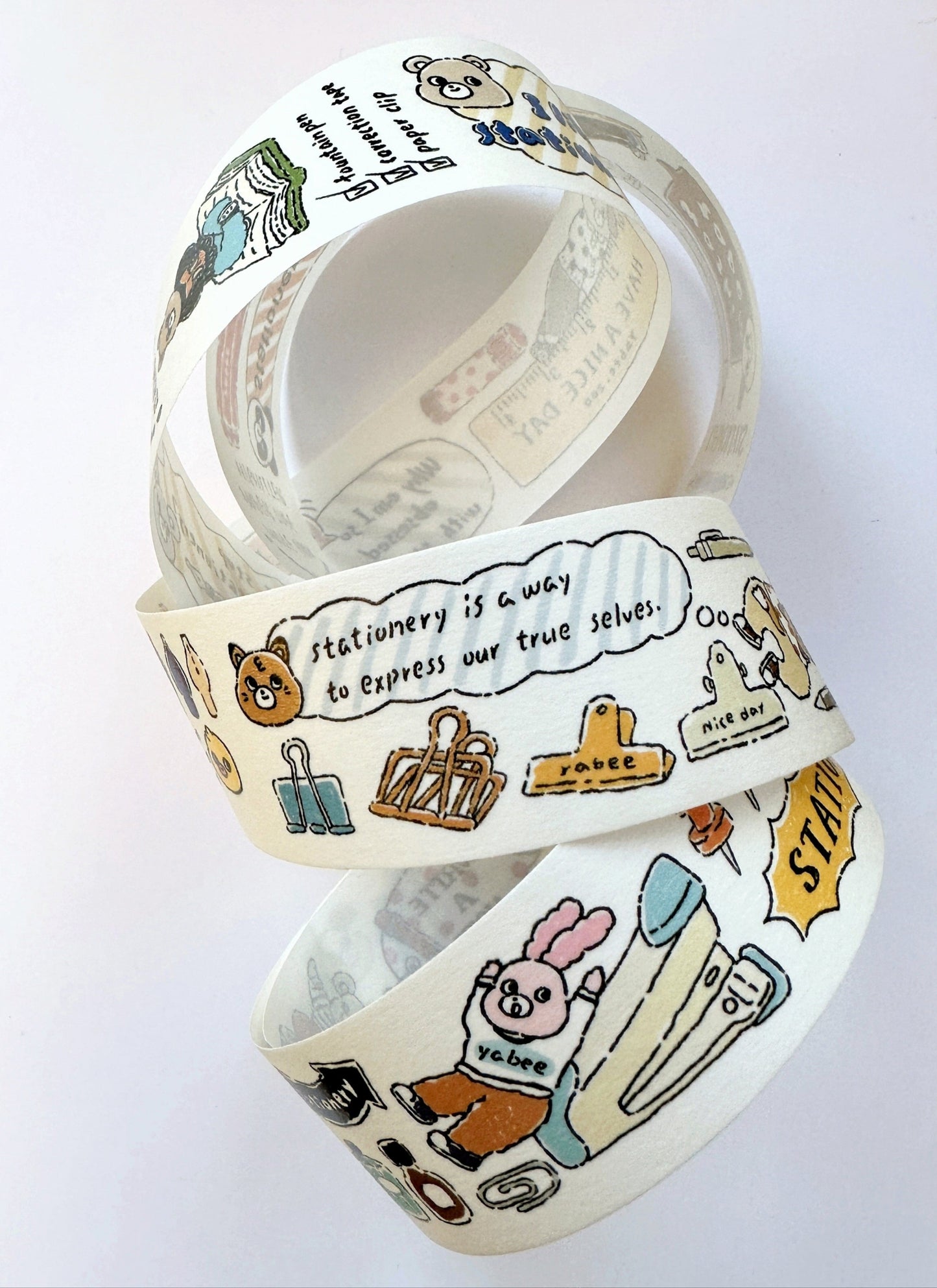 Yabee Zoo - Stationery animals washi tape SAMPLES