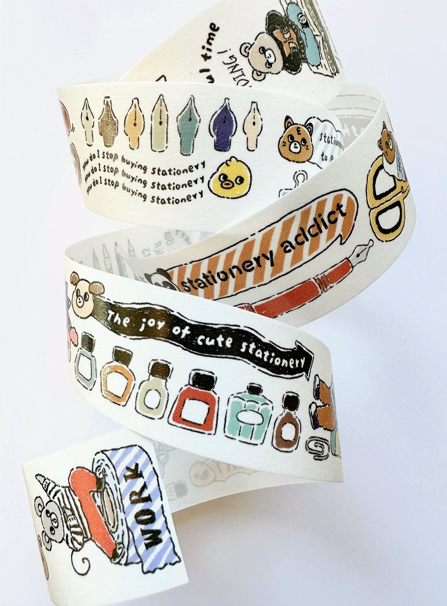Yabee Zoo - Stationery animals washi tape SAMPLES