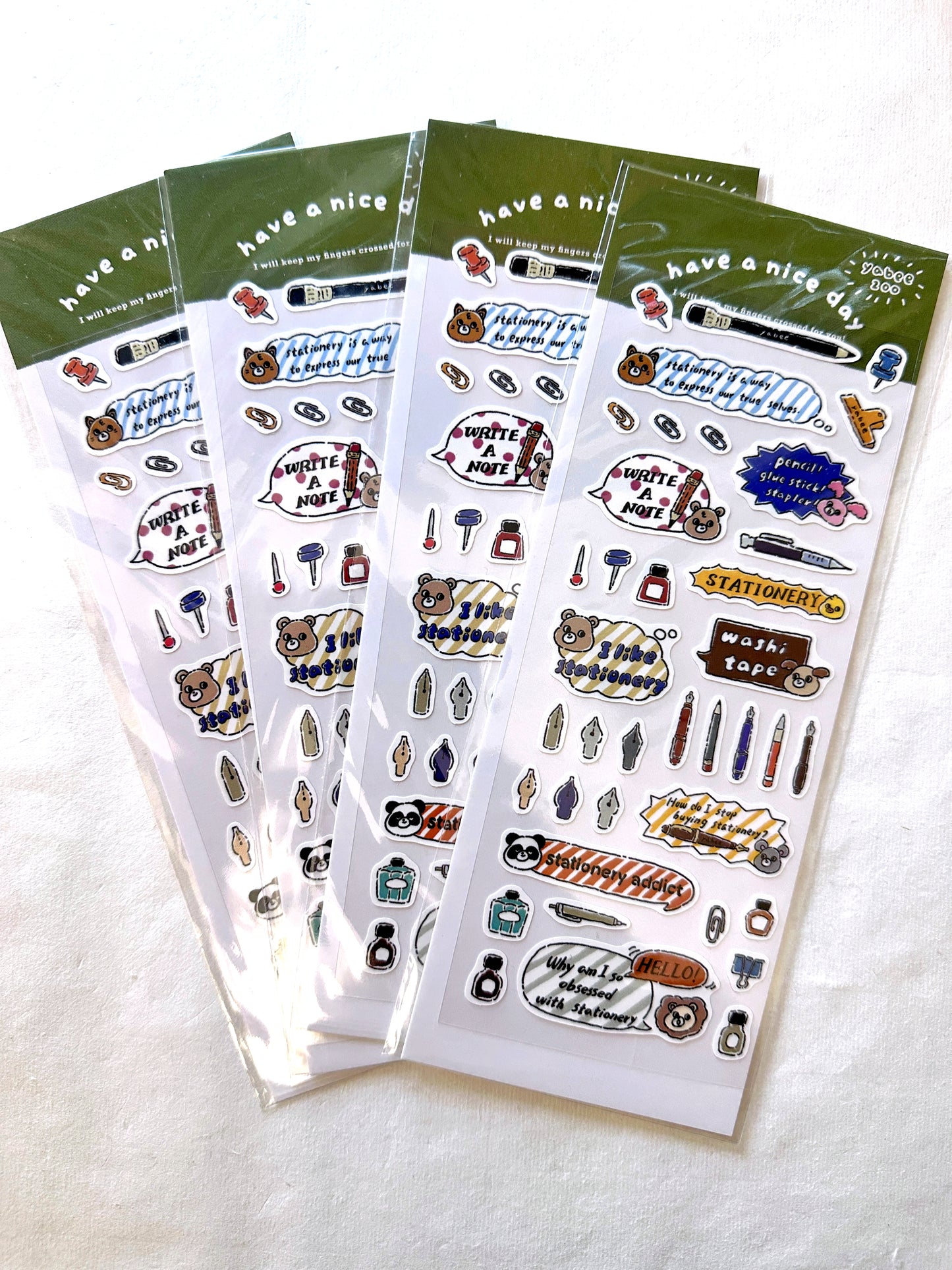 Yabee Zoo - Stationery Comics sticker sheet