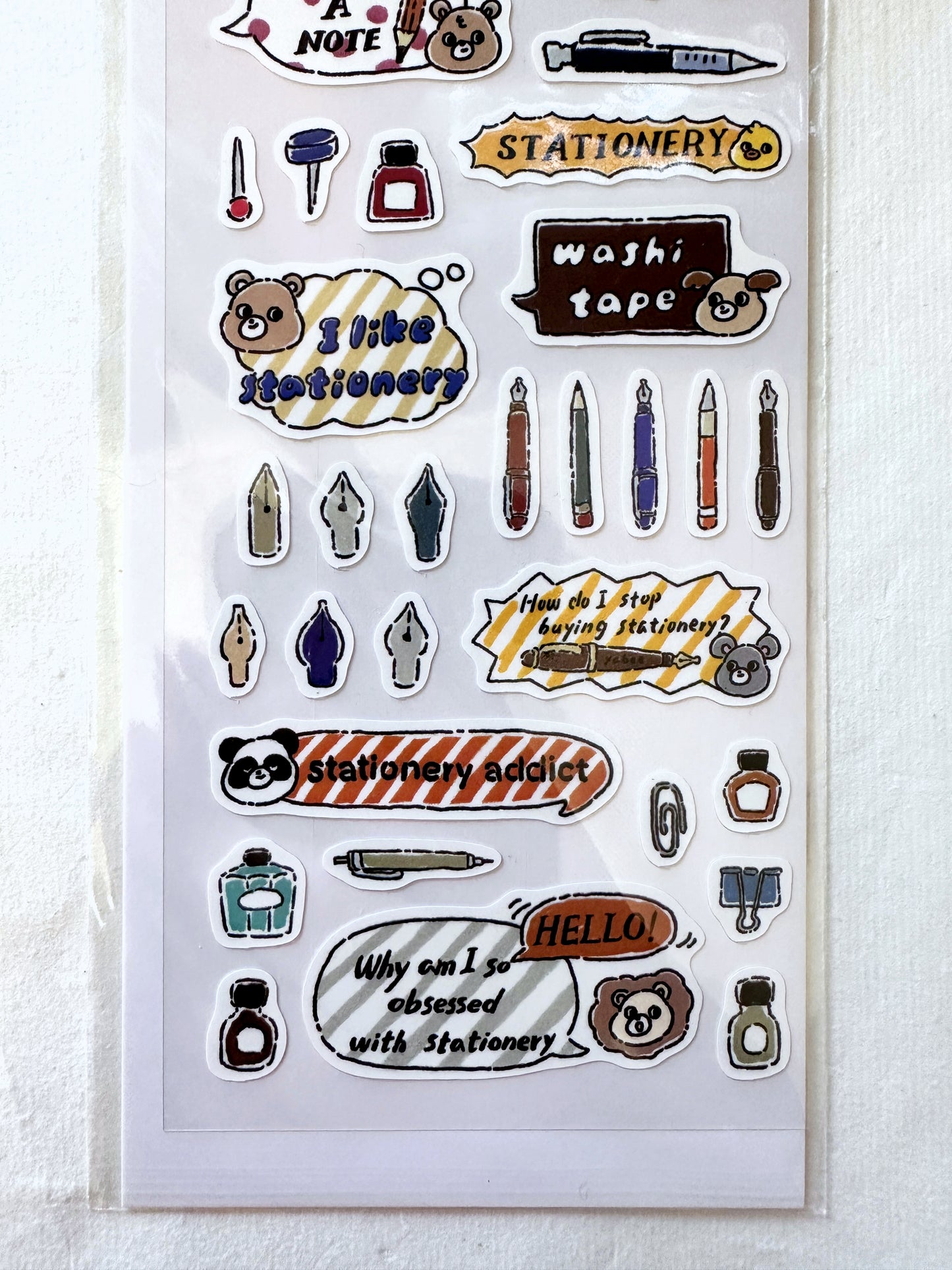 Yabee Zoo - Stationery Comics sticker sheet
