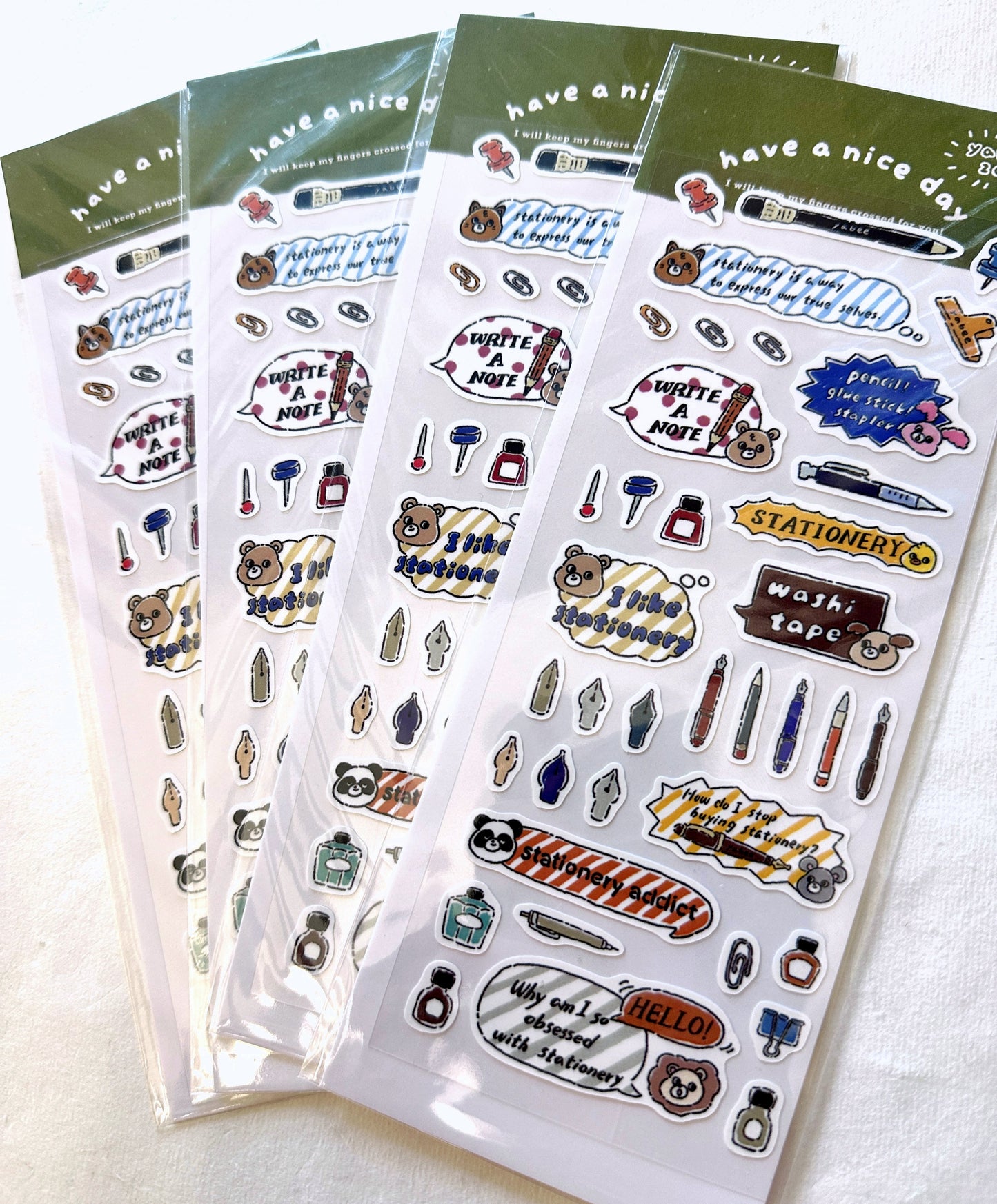 Yabee Zoo - Stationery Comics sticker sheet