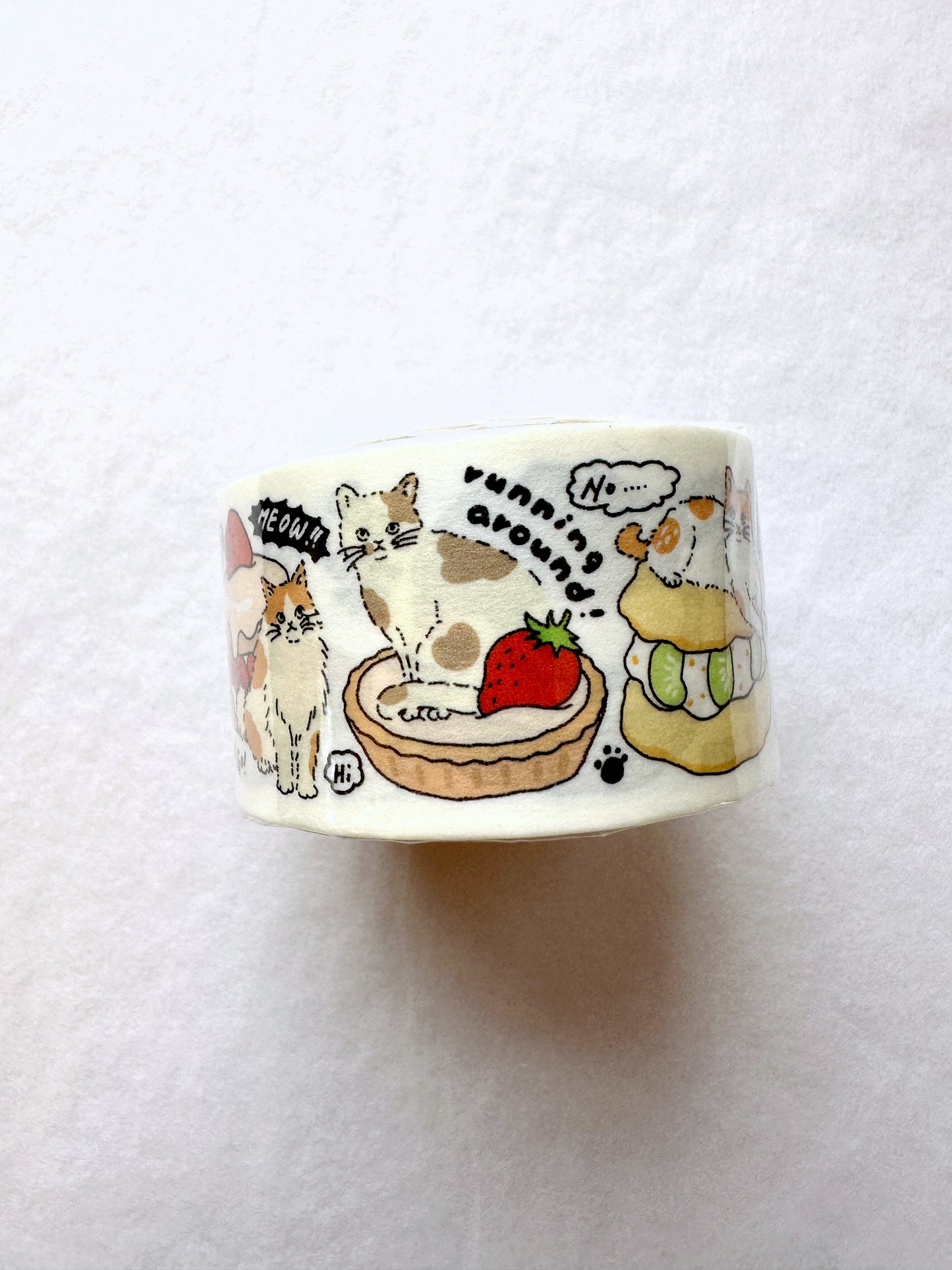 Yabee Zoo - Long Live the Cat washi tape SAMPLES