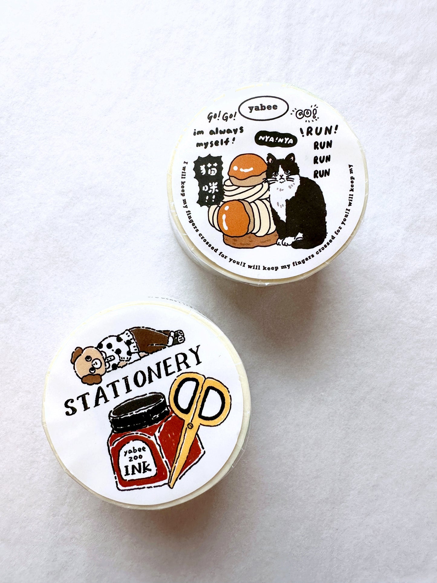 Yabee Zoo - Long Live the Cat washi tape SAMPLES