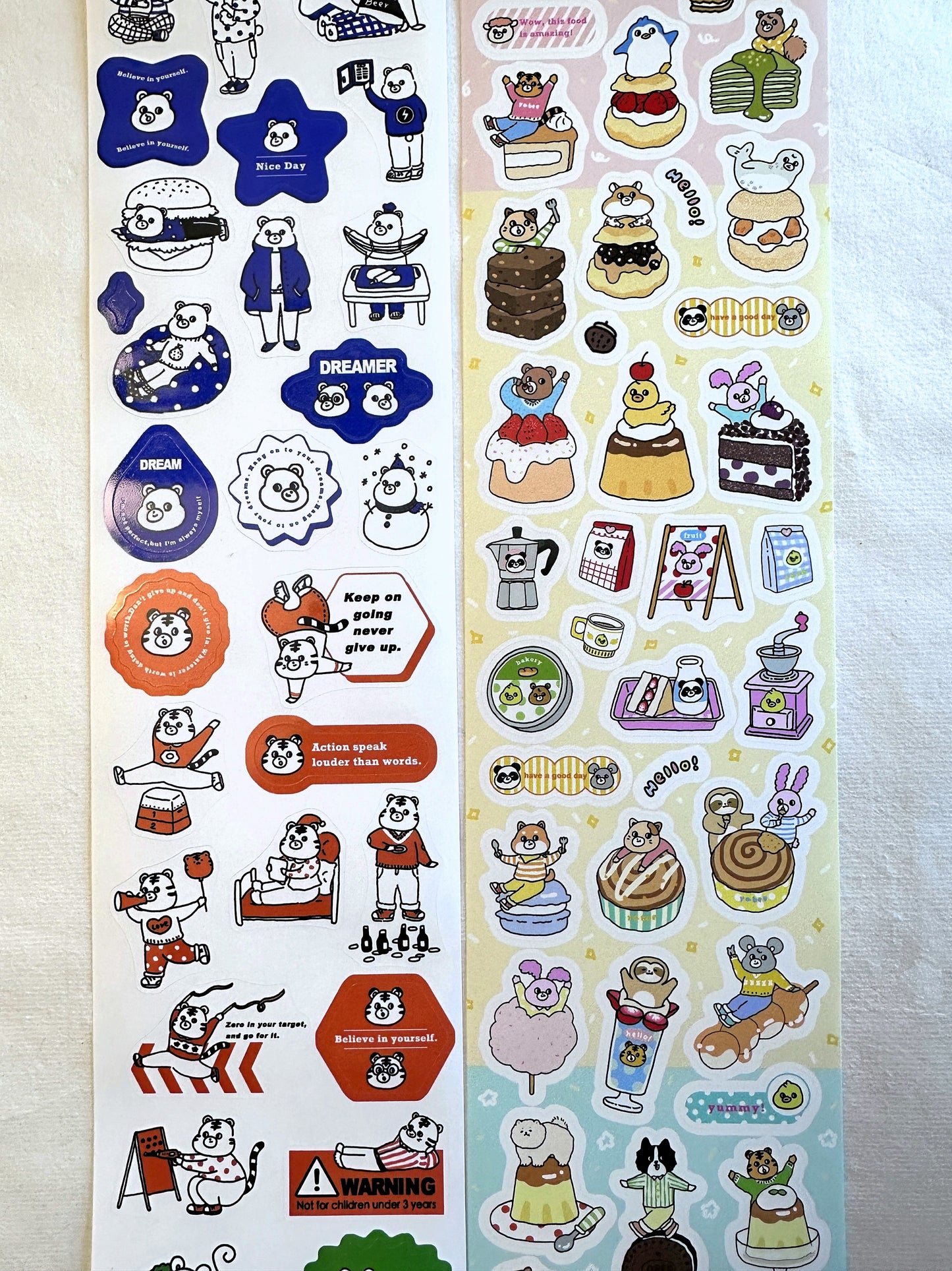 Yabee Zoo - Color Labels sticker tape SAMPLES/ROLLS