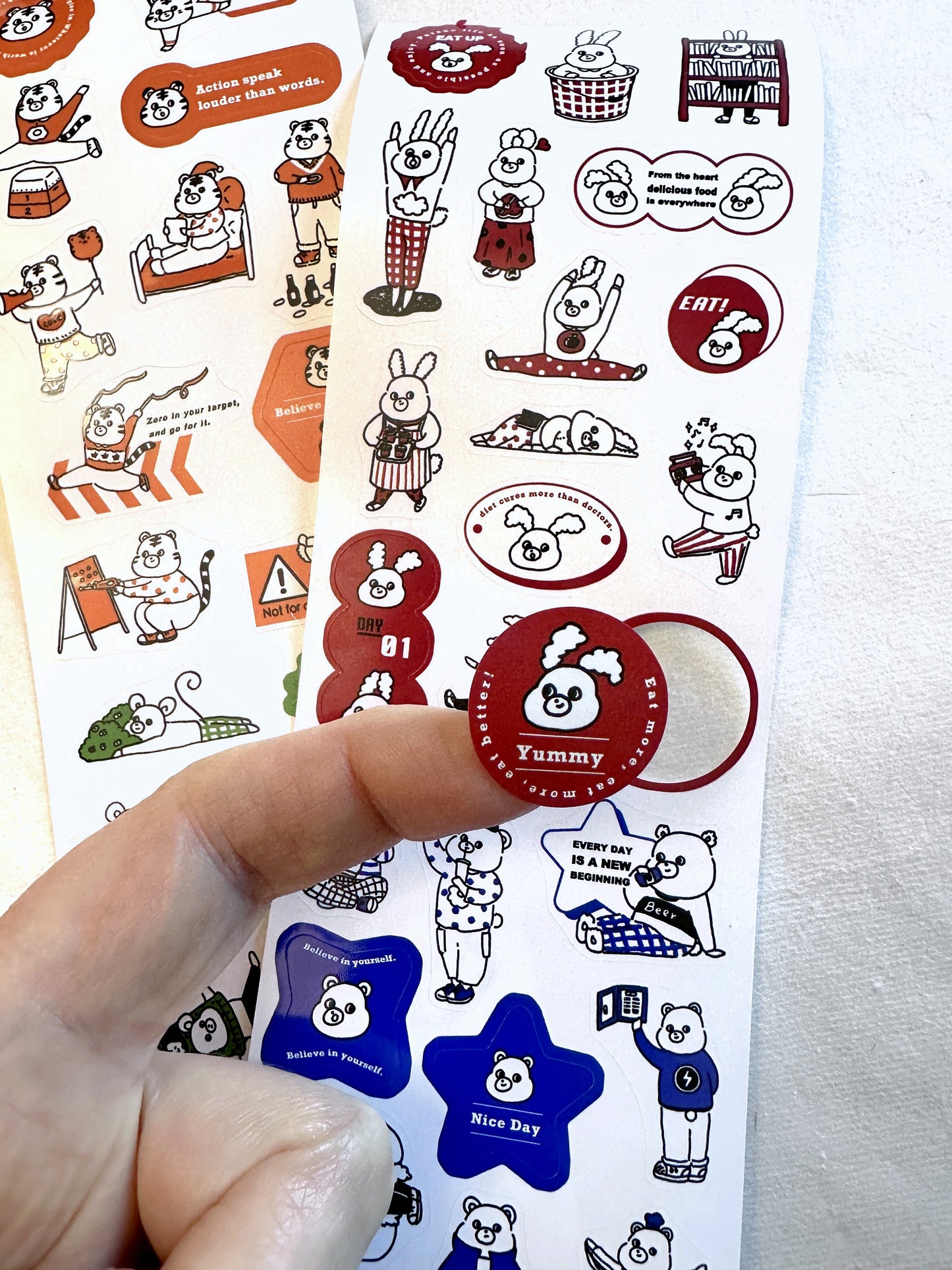 Yabee Zoo - Color Labels sticker tape SAMPLES/ROLLS