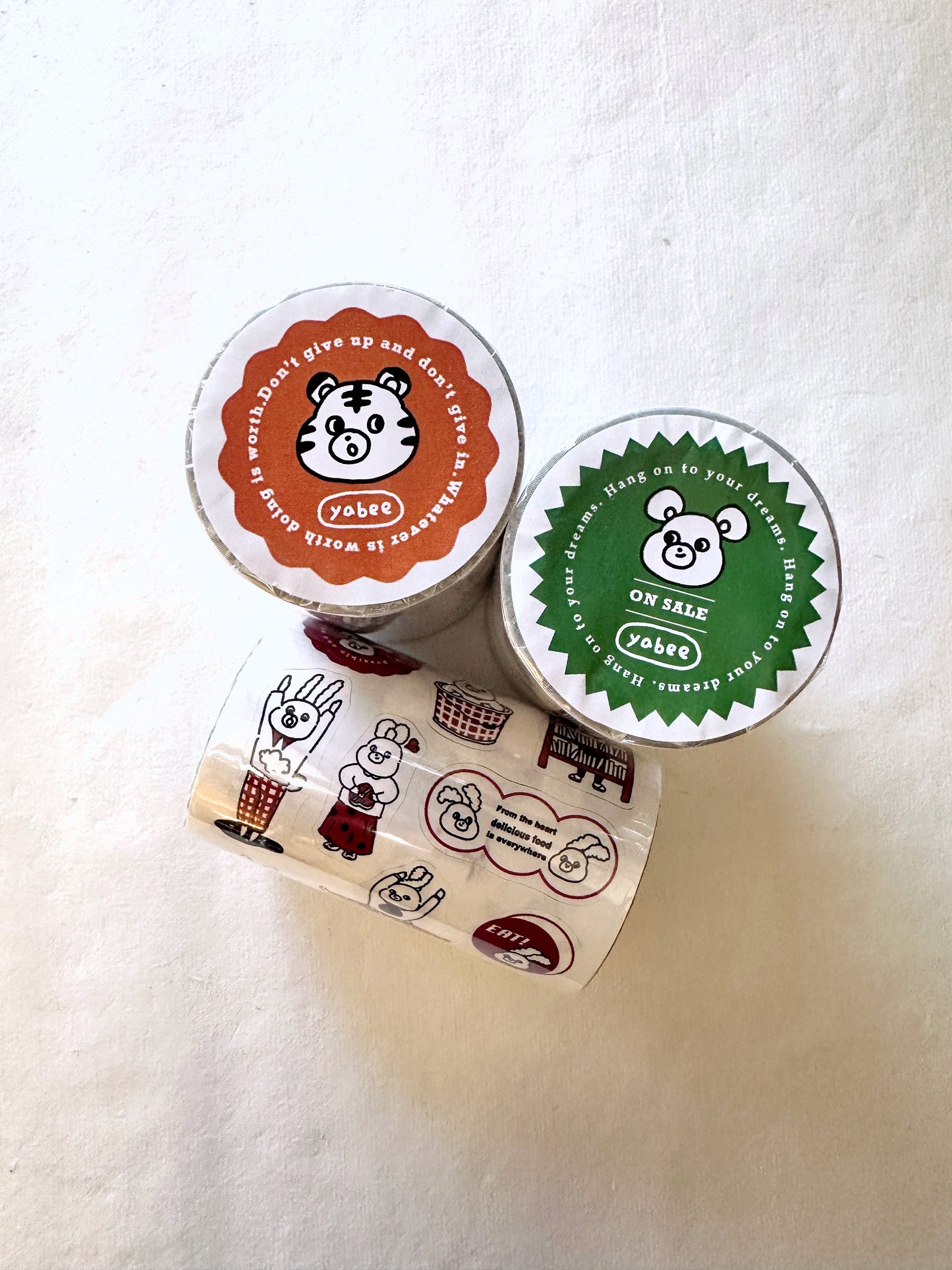 Yabee Zoo - Color Labels sticker tape SAMPLES/ROLLS