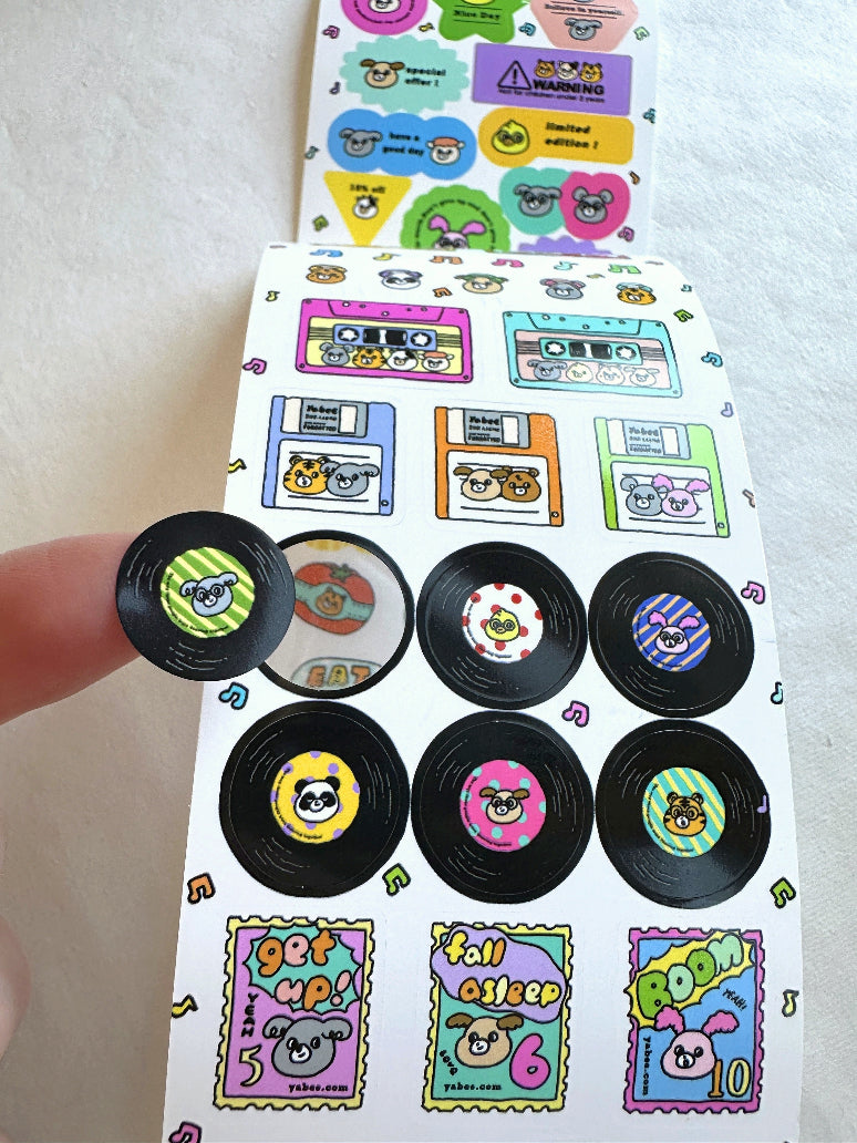 Yabee Zoo - Have a Nice Day sticker tape SAMPLES/ROLLS