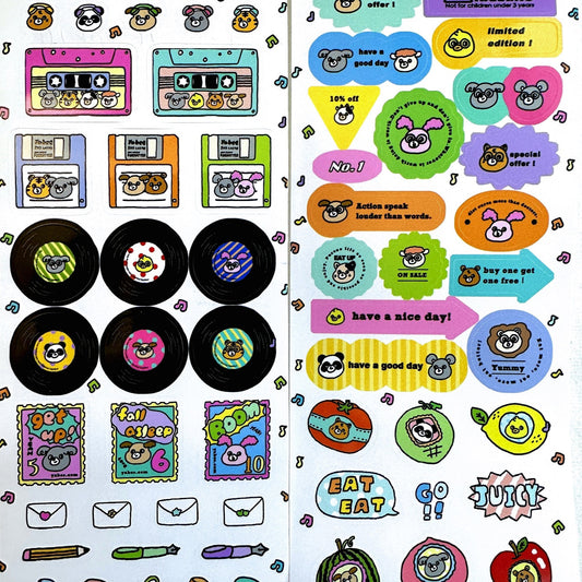 Yabee Zoo - Have a Nice Day sticker tape SAMPLES/ROLLS