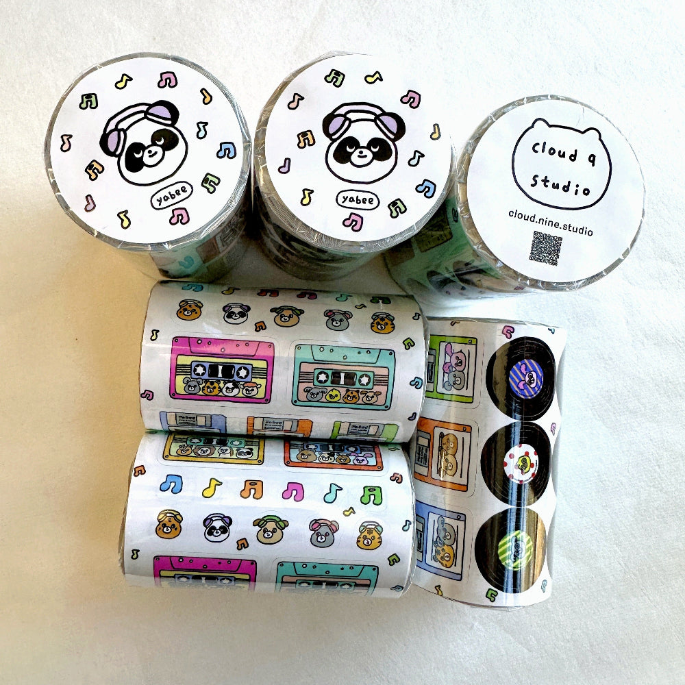 Yabee Zoo - Have a Nice Day sticker tape SAMPLES/ROLLS