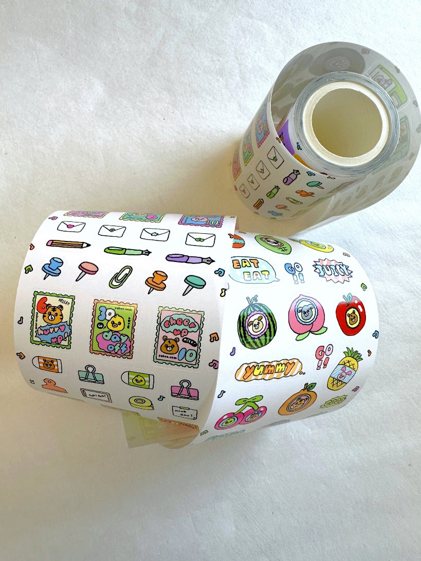 Yabee Zoo - Have a Nice Day sticker tape SAMPLES/ROLLS