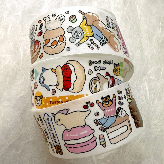 Yabee Zoo - Animal Ordering Area washi tape SAMPLES