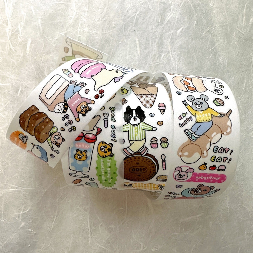 Yabee Zoo - Animal Ordering Area washi tape SAMPLES