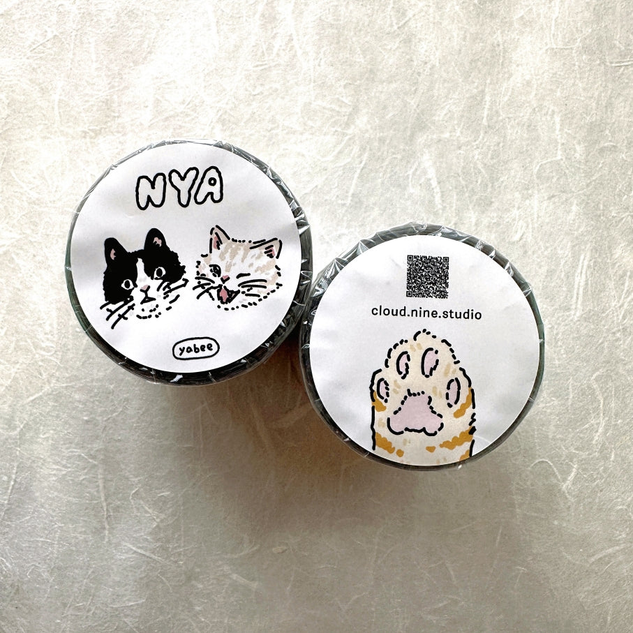 Yabee Zoo - Long Live the Cat kiss-cut PET tape SAMPLES