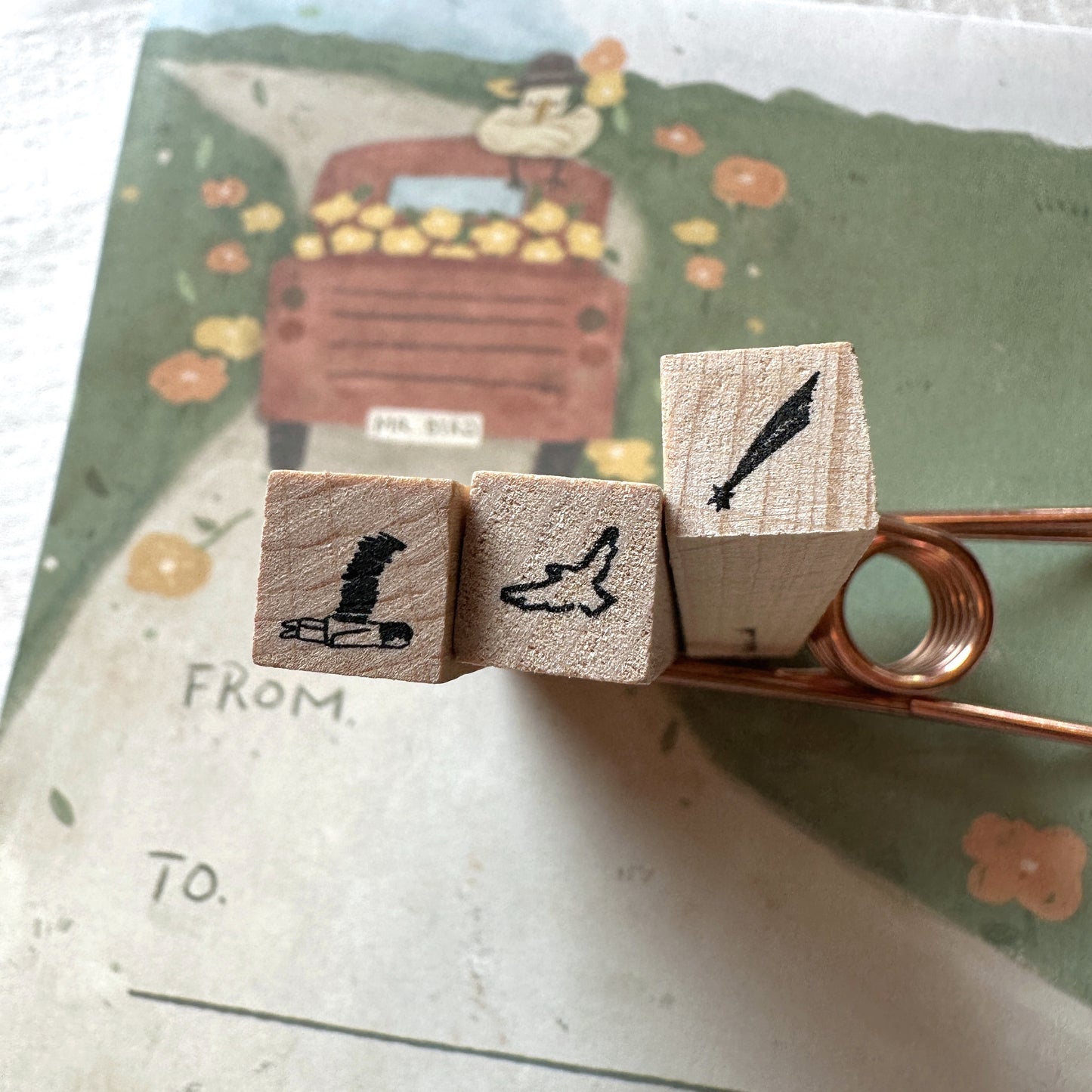Yamadoro - Messages from Life mini rubber stamps