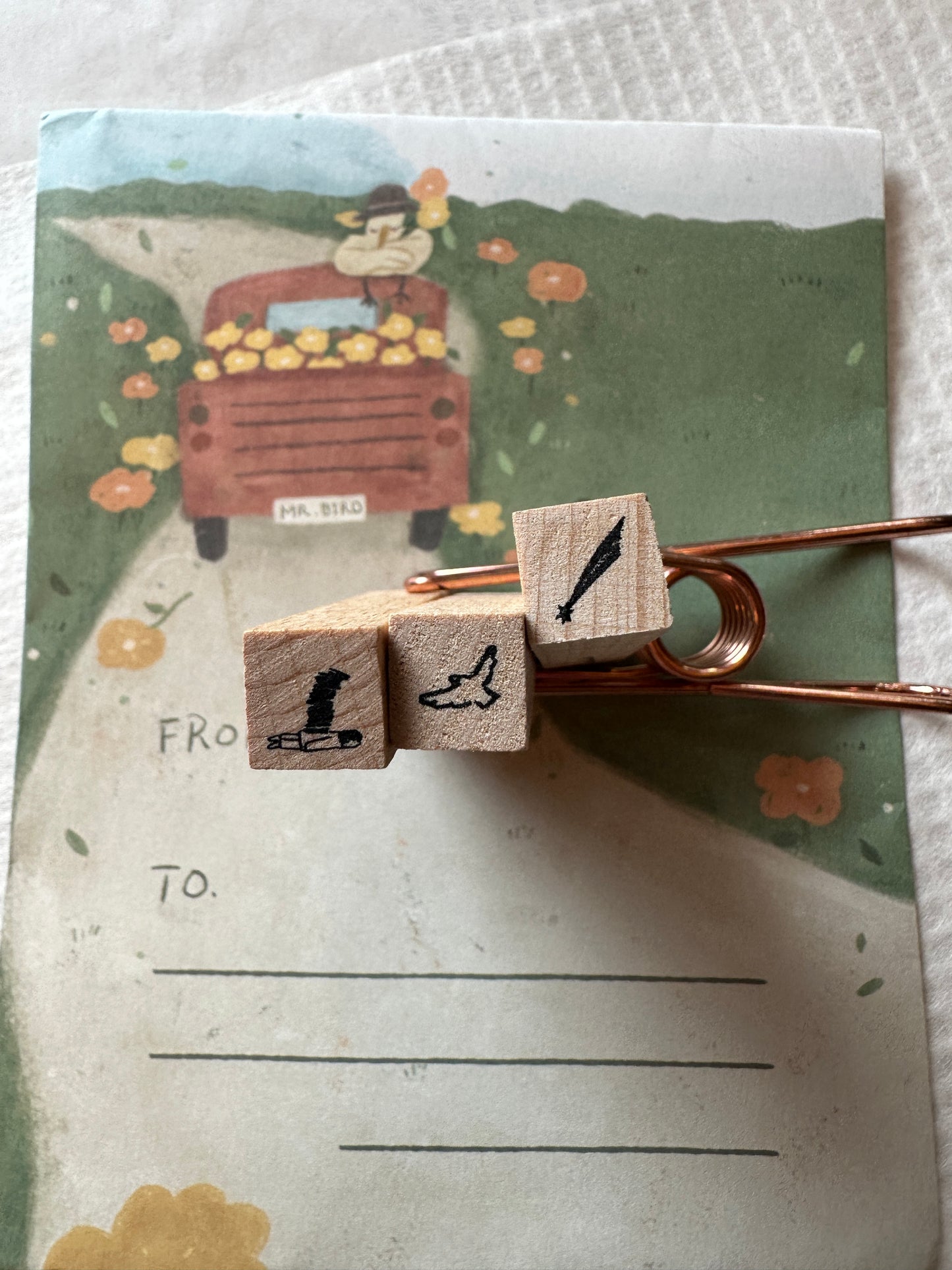 Yamadoro - Messages from Life mini rubber stamps