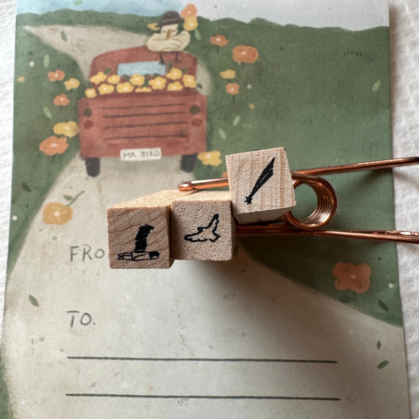 Yamadoro - Messages from Life mini rubber stamps