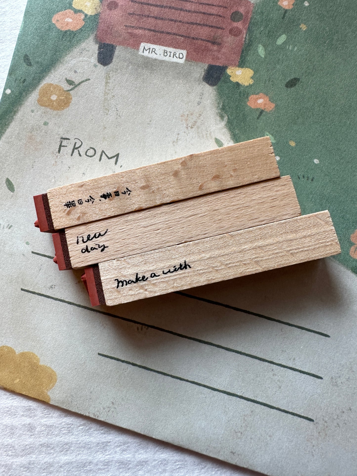 Yamadoro - Messages from Life mini rubber stamps