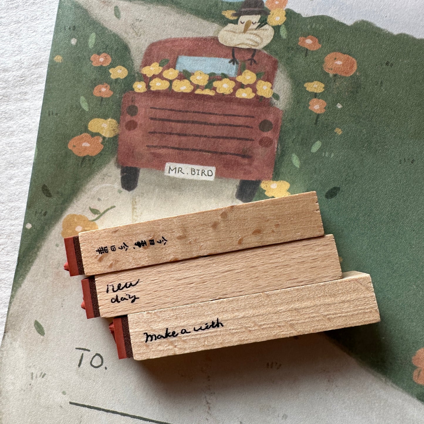 Yamadoro - Messages from Life mini rubber stamps