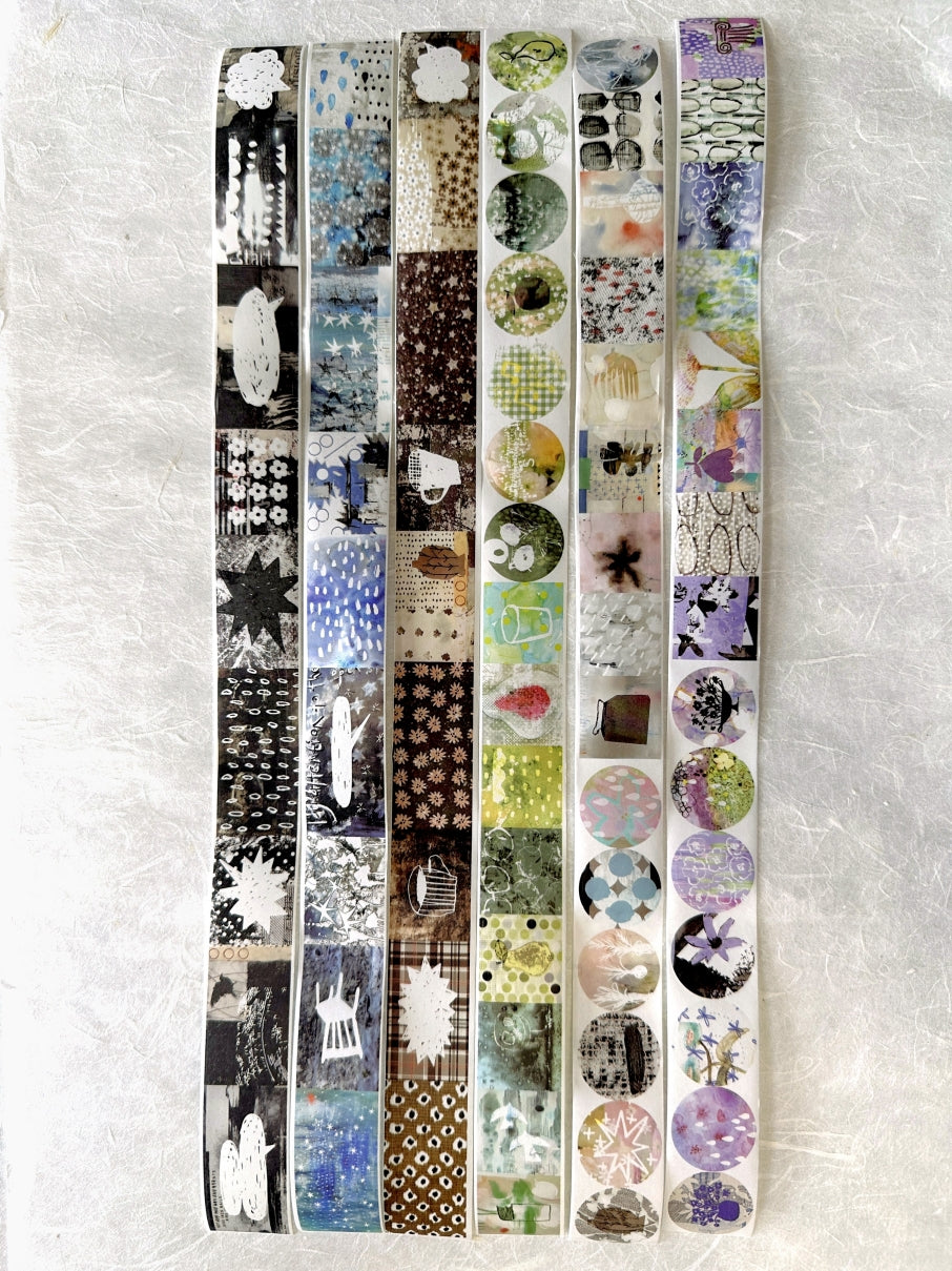 Yanji Design (Brand) - Unordered Splicing series kiss-cut washi tape SAMPLES