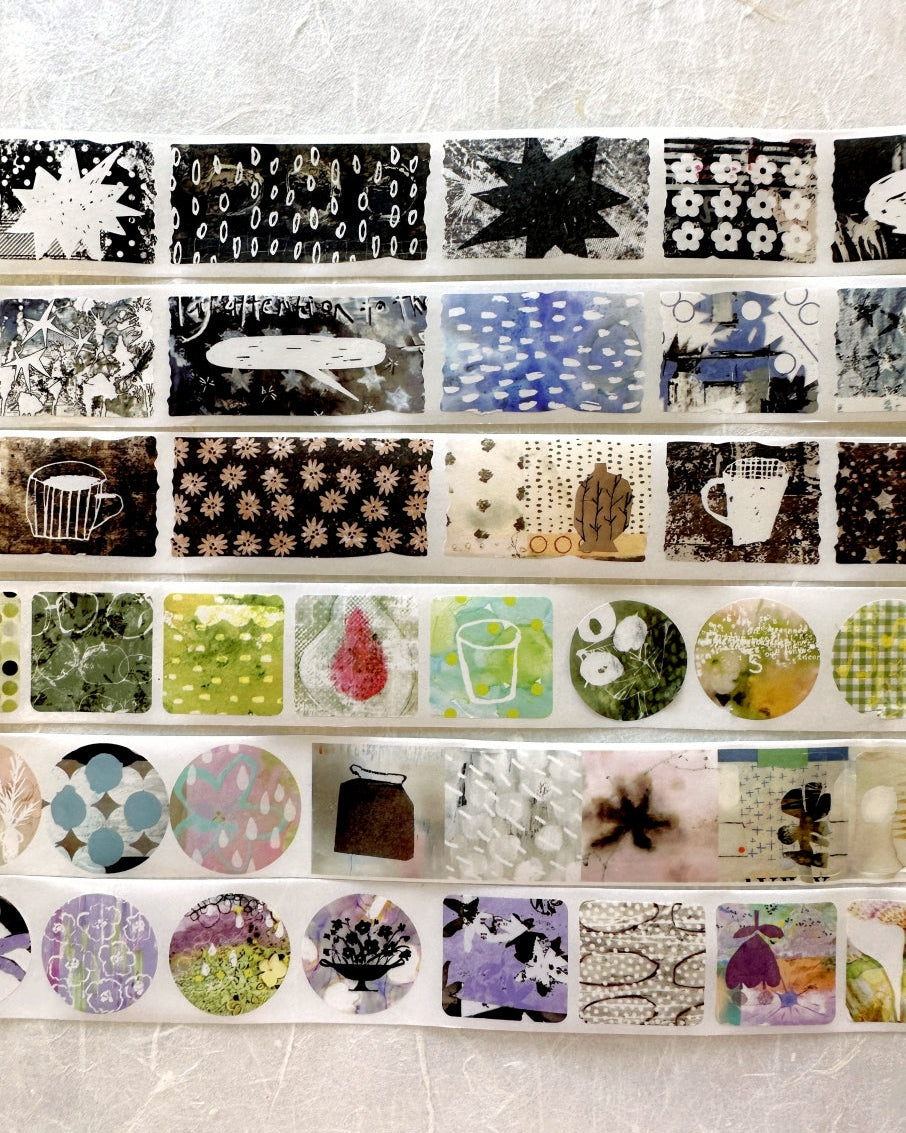 Yanji Design (Brand) - Unordered Splicing series kiss-cut washi tape SAMPLES