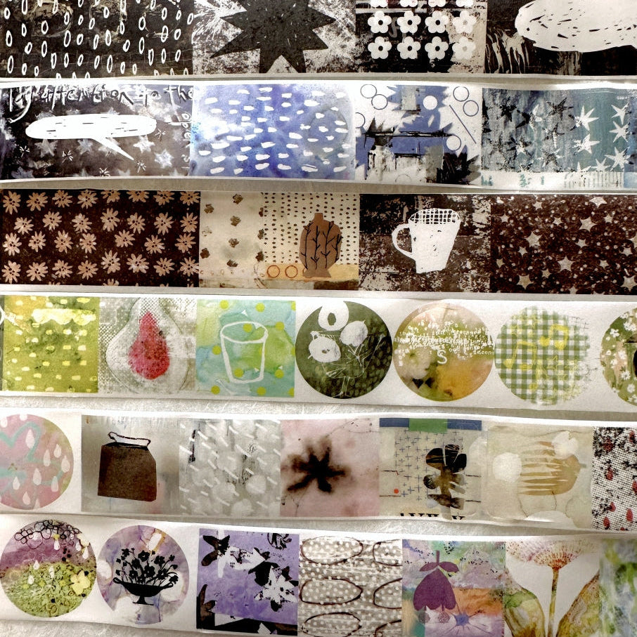 Yanji Design (Brand) - Unordered Splicing series kiss-cut washi tape SAMPLES