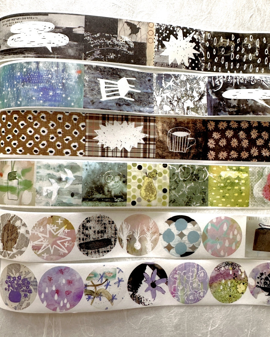 Yanji Design (Brand) - Unordered Splicing series kiss-cut washi tape SAMPLES