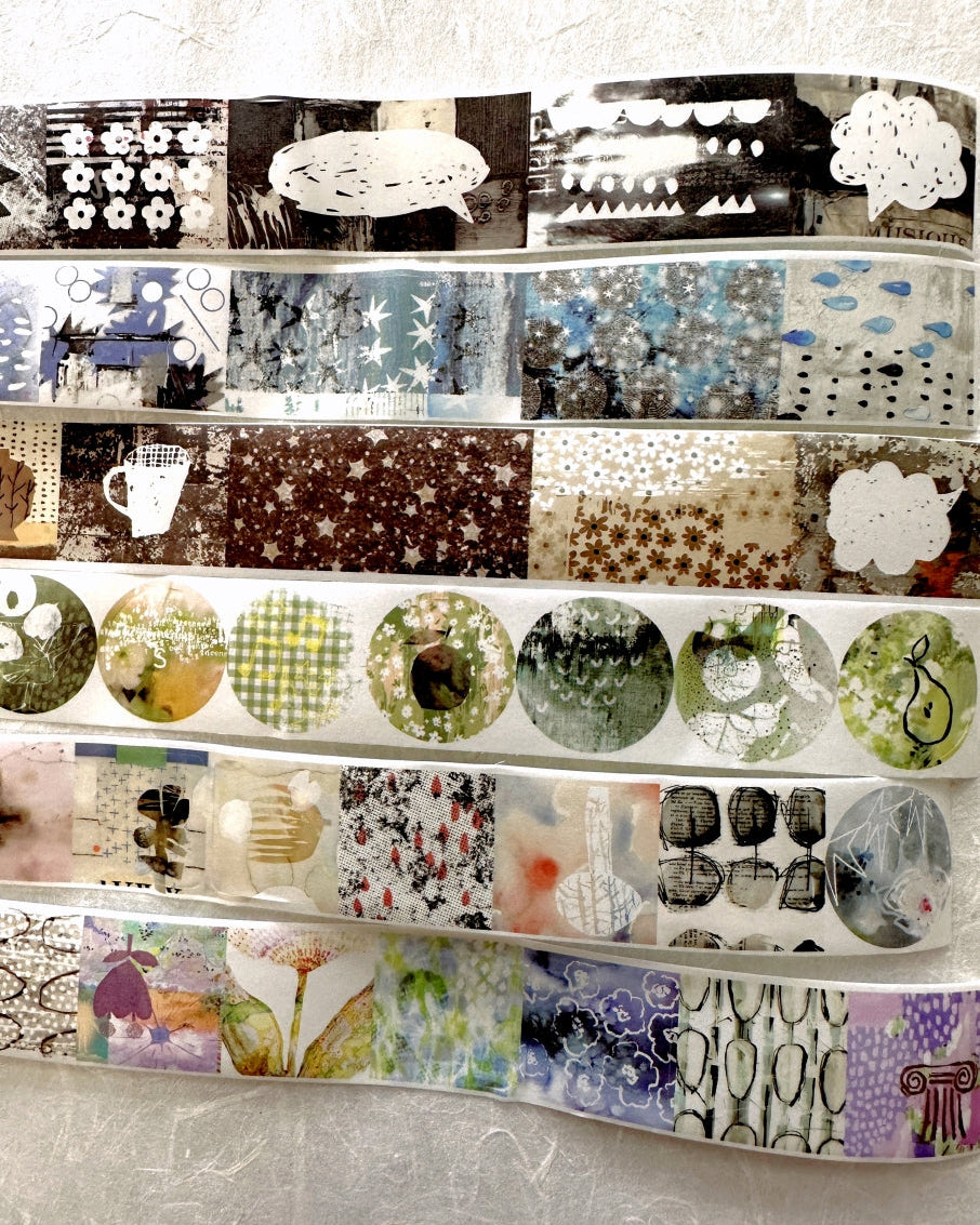 Yanji Design (Brand) - Unordered Splicing series kiss-cut washi tape SAMPLES