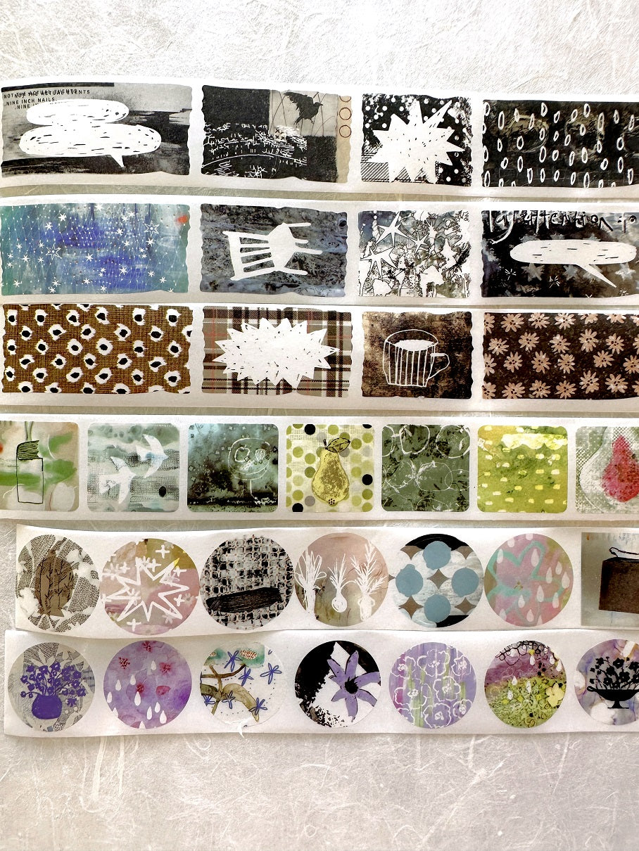 Yanji Design (Brand) - Unordered Splicing series kiss-cut washi tape SAMPLES
