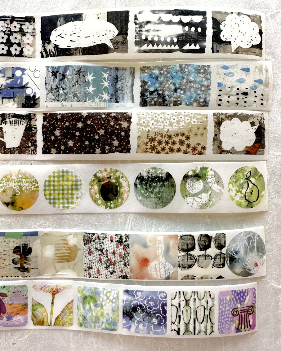 Yanji Design (Brand) - Unordered Splicing series kiss-cut washi tape SAMPLES