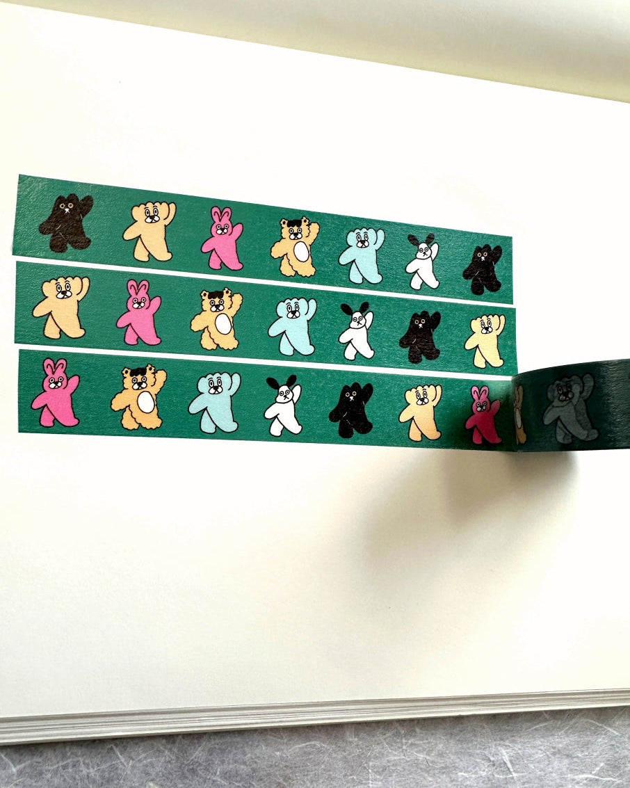 Yaoyao - Dumpling Walking washi tape SAMPLES
