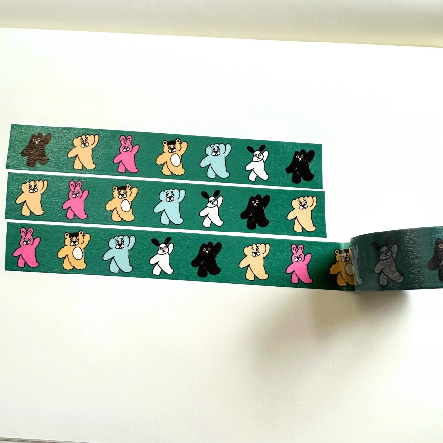 Yaoyao - Dumpling Walking washi tape SAMPLES