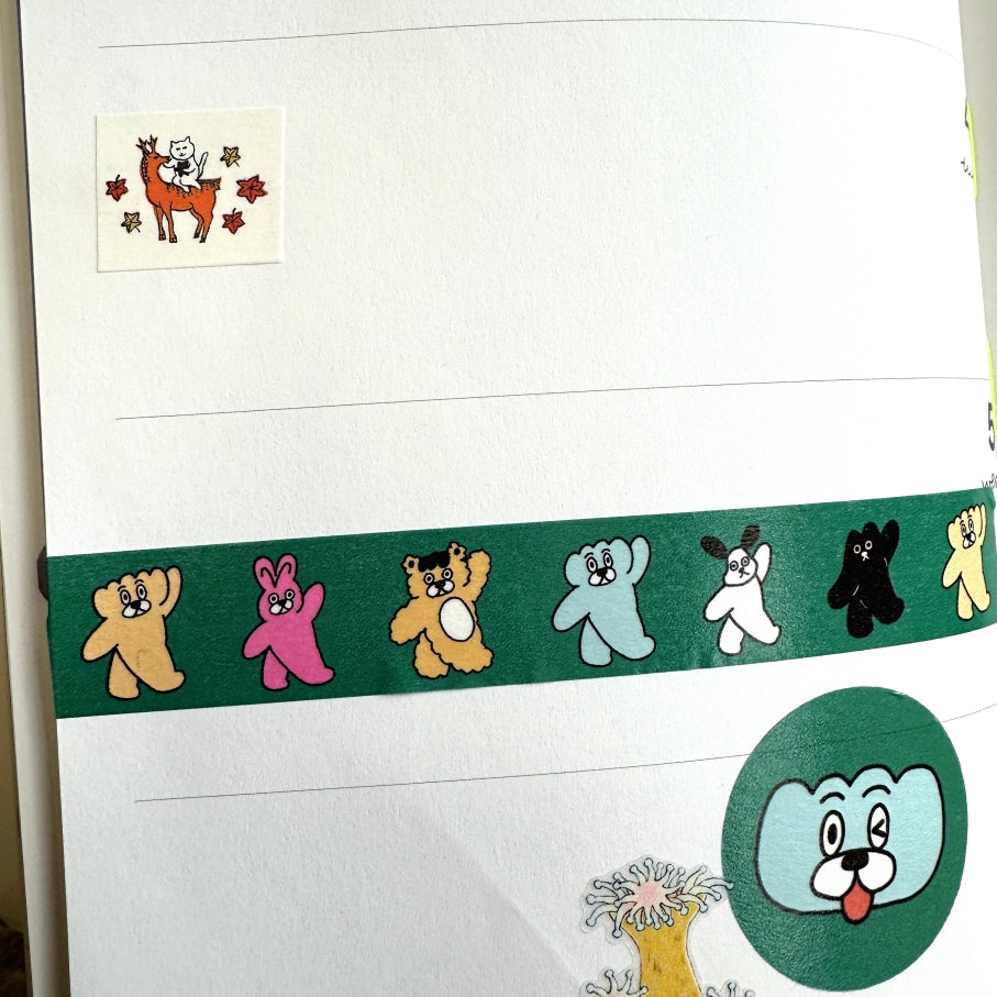 Yuri Sugihara - Hanafuda Cat Inoshikacho washi tape