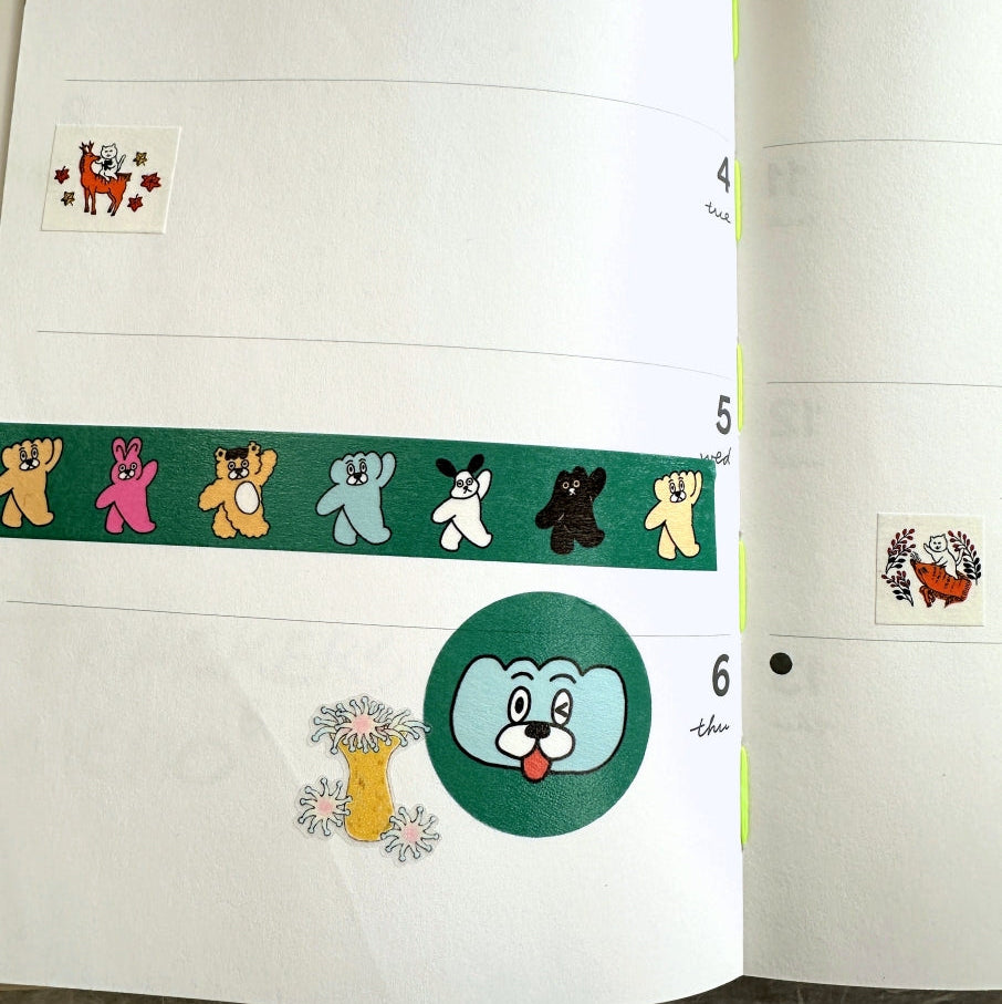 Yaoyao - Dumpling Walking washi tape SAMPLES