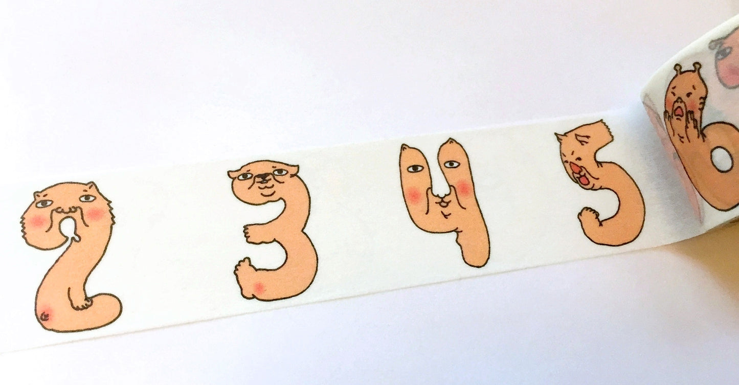 Yarnball - Weird Number washi tape SAMPLES