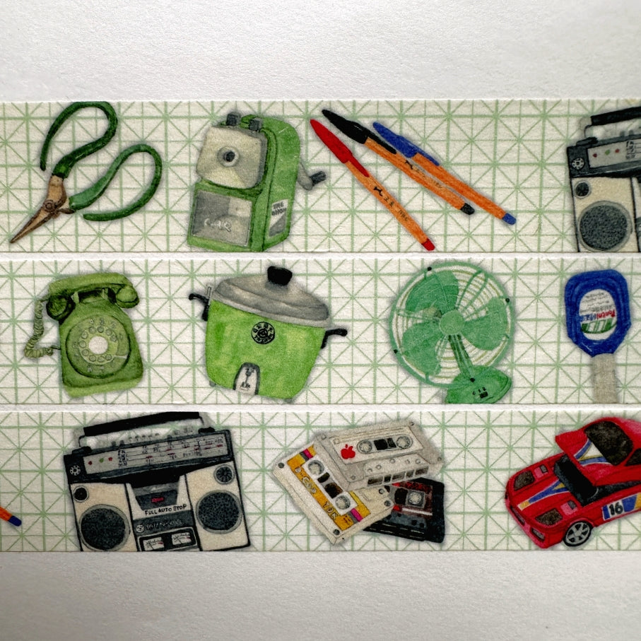 Yarnball - All alone with the  memory of my days in the sun washi tape SAMPLES