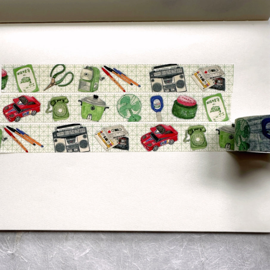 Yarnball - All alone with the  memory of my days in the sun washi tape SAMPLES