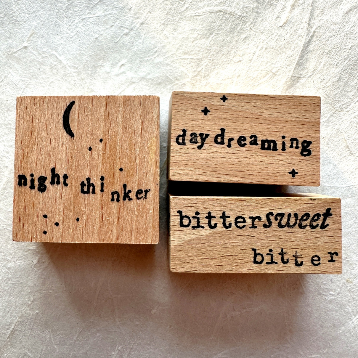 Yeon Charm - Night Thinker, Daydreaming, Bittersweet rubber stamps [Lightly Used]